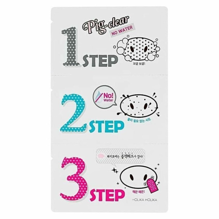 Ansigtsmaske Peel Off Holika Holika Pig-clear No Water3 Step