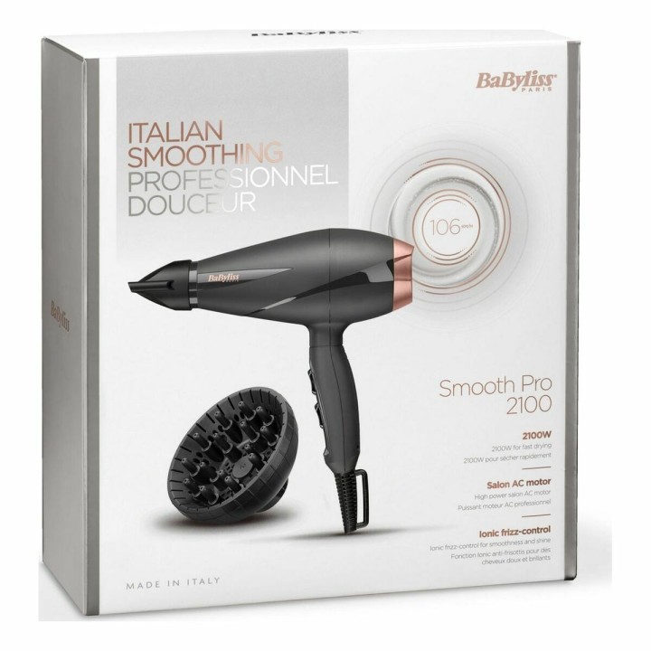 Hårtørrer Babyliss 6709DE 2100 W Sort Mørkegrå