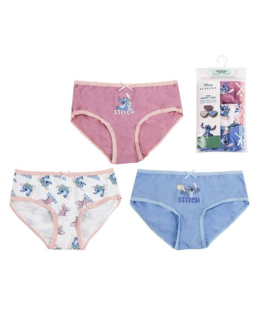 Confezione di Slip da Bambina Stitch Multicolore