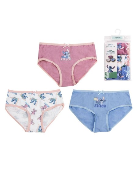 Confezione di Slip da Bambina Stitch Multicolore