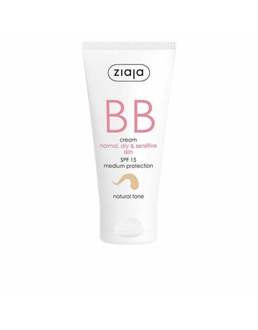 Crema Hidratante con Color Ziaja Bb Cream Natural Spf 15 50 ml