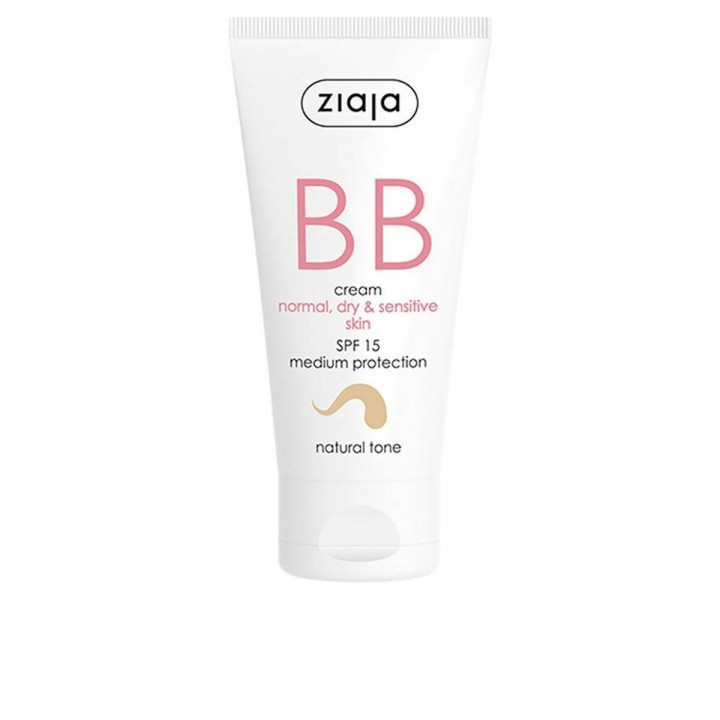 Fugtighedscreme med Farve Ziaja Bb Cream Natur Spf 15 50 ml