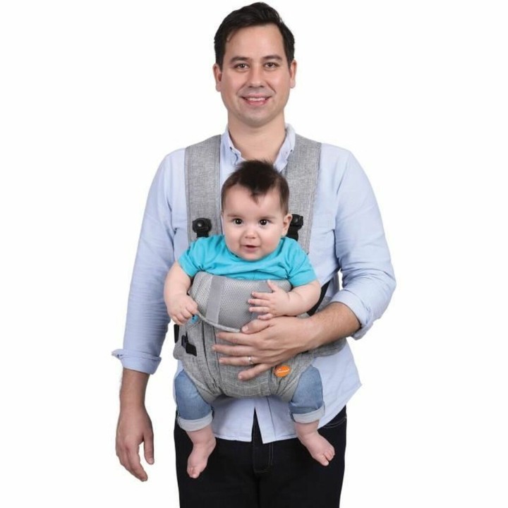 Mochila Portabebé Dreambaby Oxford Gris + 3 Años 15 kg