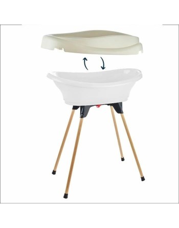Wickelkommode 2 in 1 Badewanne Weiß