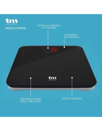 Báscula Digital de Baño TM Electron Negro (Reacondicionado A)