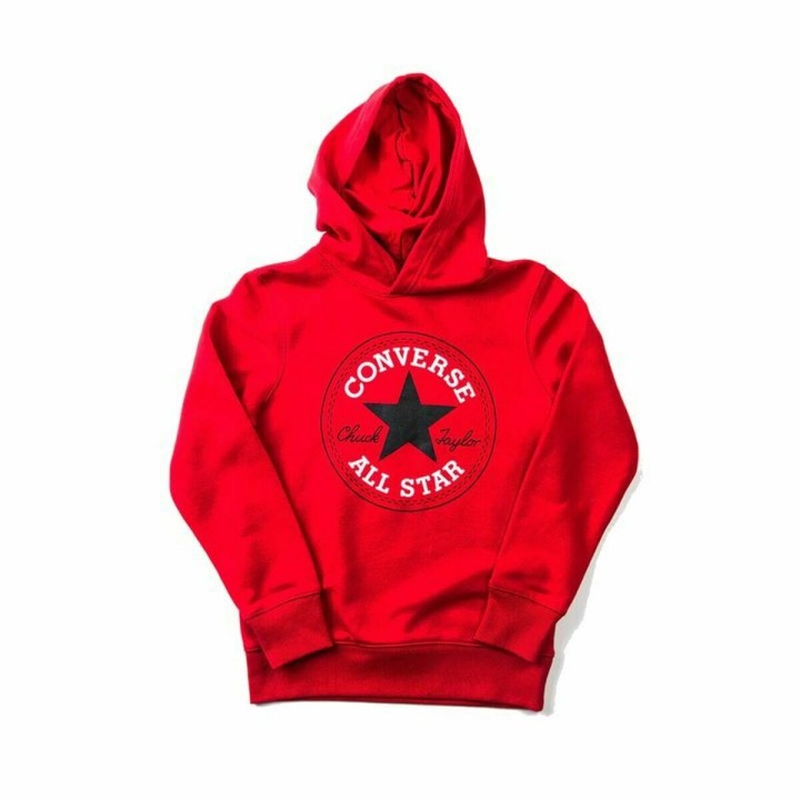 Sweaters uden Hætte til Børn Converse 9CC858 U10 Rød
