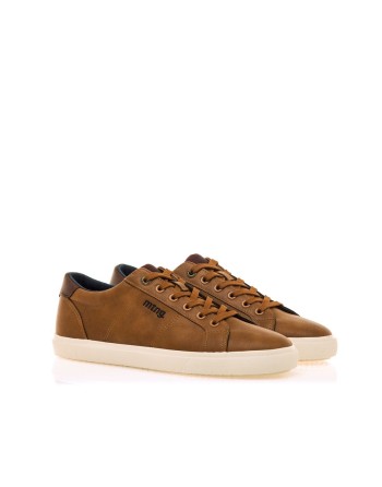 Zapatillas Casual Hombre Mustang Kanon Tan Cobe Burgundy 84732 C56259 Marrón