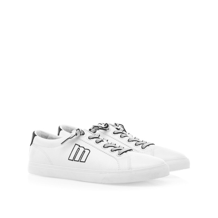 Sportssneakers til damer Mustang Murri White ucky Black 60142 C56166 Hvid