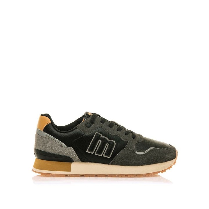 Herre sneakers Mustang Sady Pewter Abatany 84427 C56414 Sort