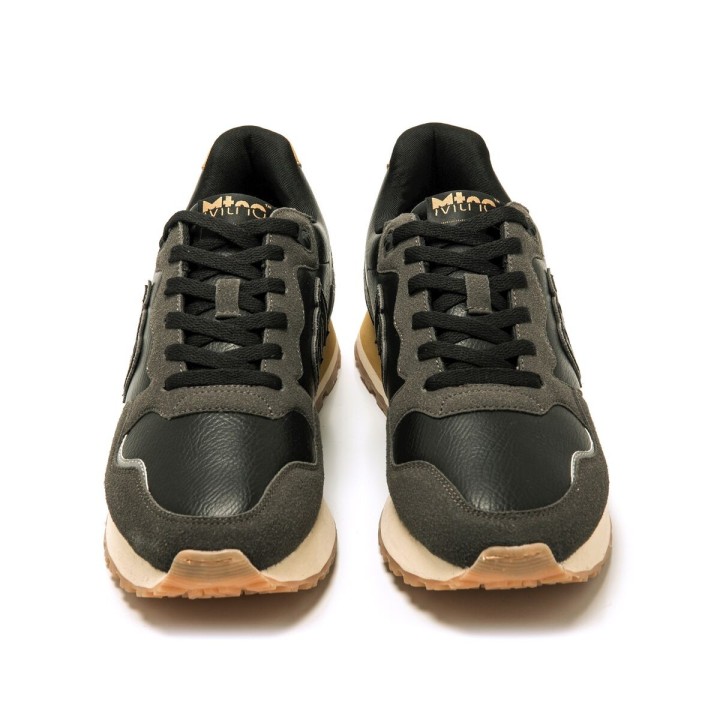 Herre sneakers Mustang Sady Pewter Abatany 84427 C56414 Sort