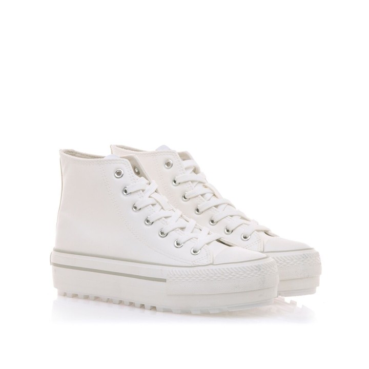 Zapatillas Casual Niño Mustang Action Pu White 60424 C19667 Blanco