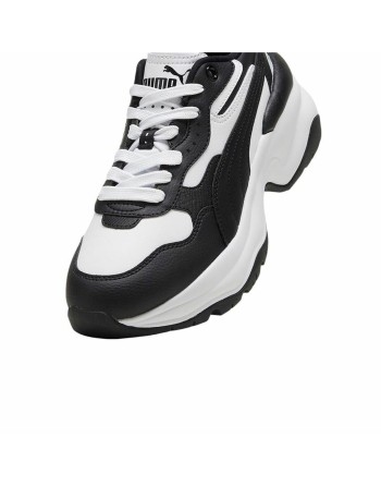 Casual Damenturnschuh Puma Cilia Wedge Weiß Schwarz
