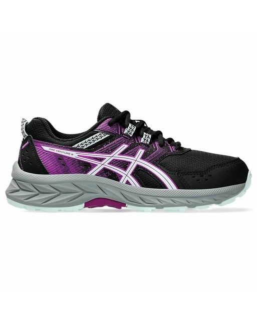 Sportssko til børn Asics Pre Venture 9 Gs Sort Pink