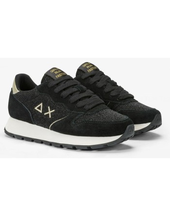 Kvinde Casual Sneakers SUN68 ALLY GLITTER TEXTILE Z44204 11 Sort
