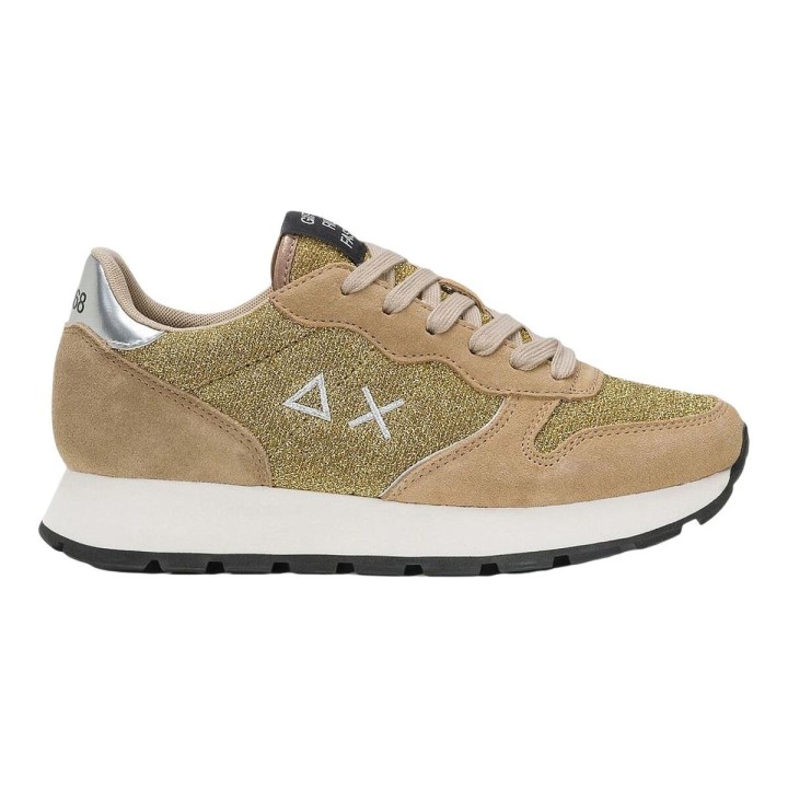 Kvinde Casual Sneakers SUN68 ALLY GLITTER TEXTILE Z44204 Brun