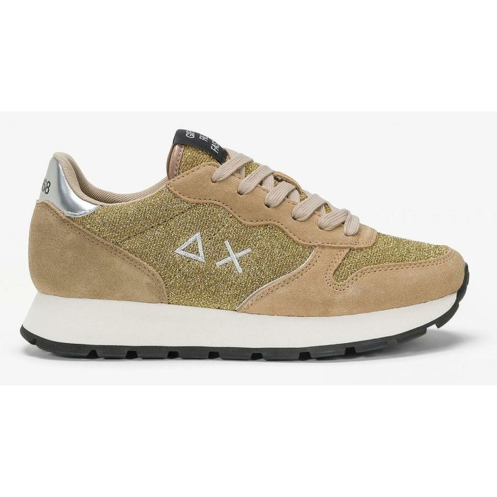 Kvinde Casual Sneakers SUN68 ALLY GLITTER TEXTILE Z44204 Brun