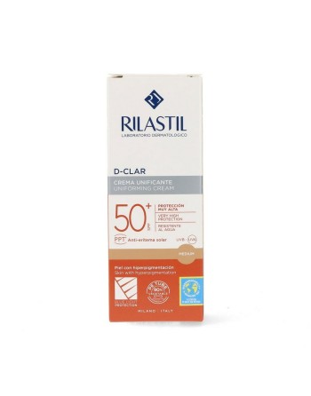 Fluido Solare Antimacchie Rilastil Sun System D-Clar Spf 50+ Medium (40 ml)