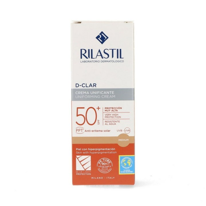 Fluido Solare Antimacchie Rilastil Sun System D-Clar Spf 50+ Medium (40 ml)