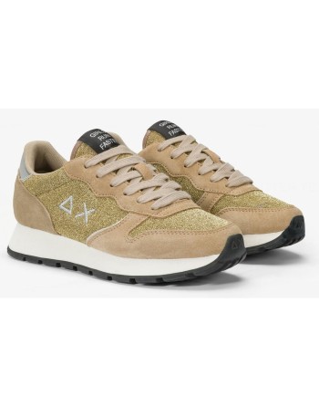 Baskets Casual pour Femme SUN68 ALLY GLITTER TEXTILE Z44204 Marron