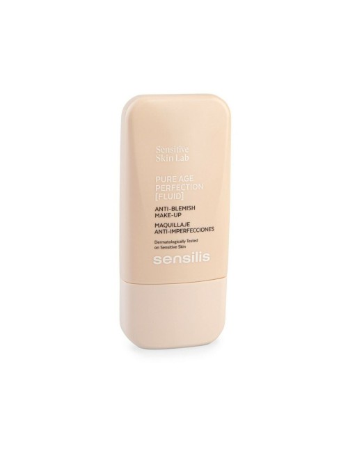 Cremet Make Up Foundation Sensilis Pure Age Perfection 05-pêche Behandling mod ufuldkommenheder (30 ml)