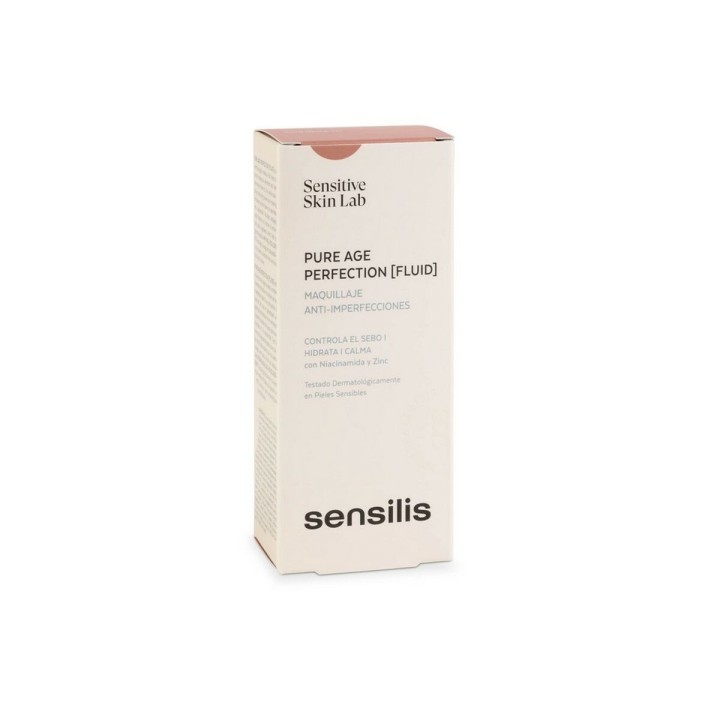 Cremet Make Up Foundation Sensilis Pure Age Perfection 05-pêche Behandling mod ufuldkommenheder (30 ml)