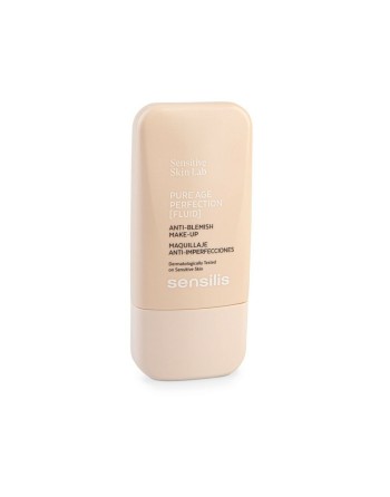 Base Cremosa per il Trucco Sensilis Pure Age Perfection 04-pêche Anti-imperfezioni (30 ml)
