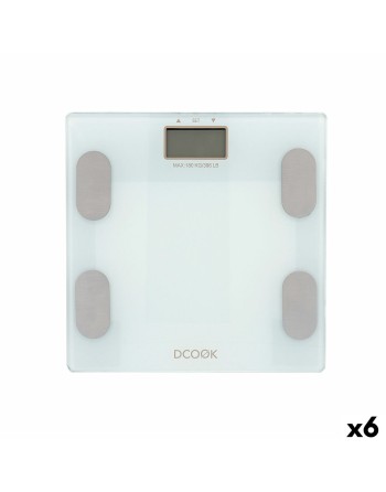 Báscula Digital de Baño Dcook Gallery Blanco Plástico (6 Unidades)