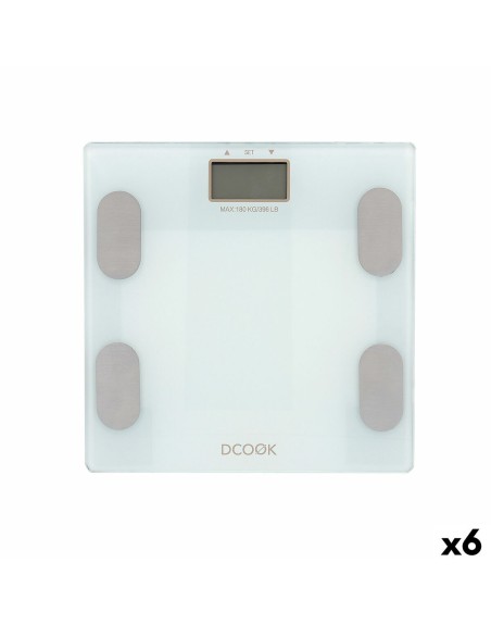 Bilancia Digitale da Bagno Dcook Gallery Bianco Plastica (6 Unità)