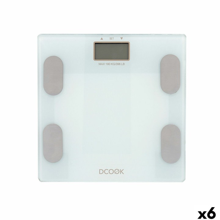 Bilancia Digitale da Bagno Dcook Gallery Bianco Plastica (6 Unità)