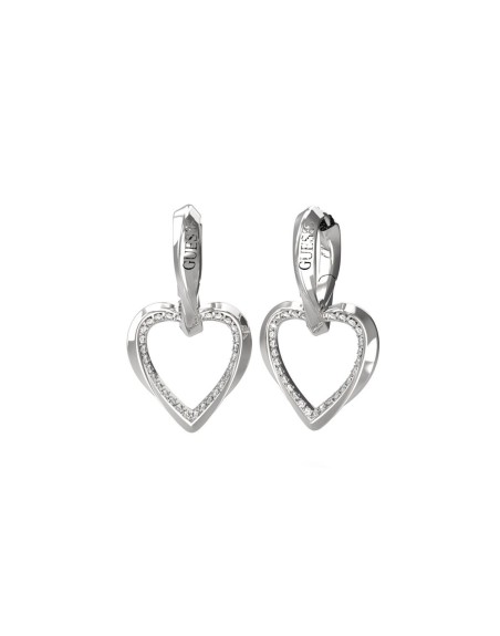 Ladies' Earrings Guess JUBE04617JWRHT-U Silver