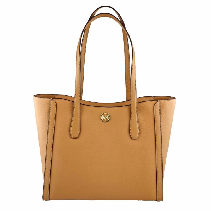 Håndtasker til damer Michael Kors Leida Brun 40 x 28 x 11 cm
