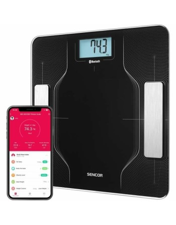 Digital Bathroom Scales Sencor SBS 8002BK Black noir 180 kg