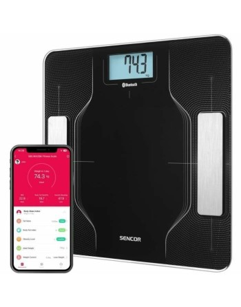Balance Numérique de Salle de Bain Sencor SBS 8002BK Noir noir 180 kg
