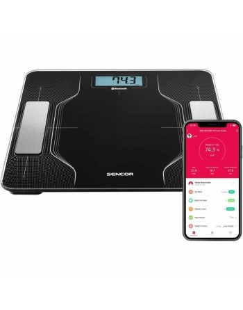 Báscula Digital de Baño Sencor SBS 8002BK Negro noir 180 kg