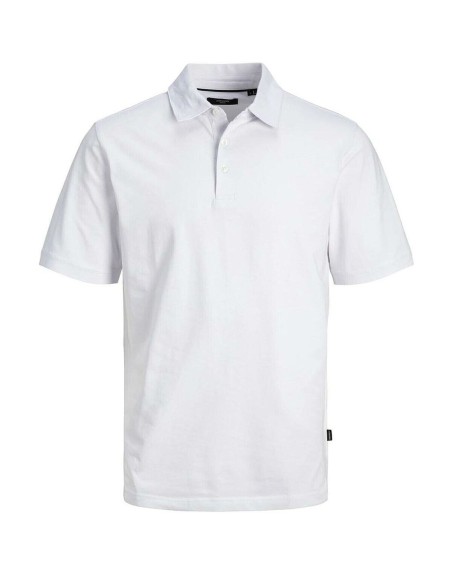 Polo à manches courtes homme Jack & Jones JPRBLASPENCER SS POLO 12251349 Blanc