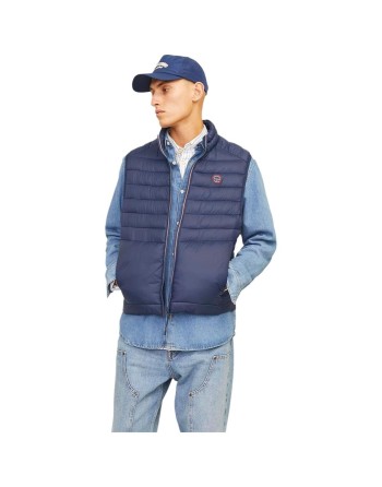 Dynejakke Vest til Mænd Jack & Jones JJESPRINT BODYWARMER COLLAR NOOS 12258457 Marineblå