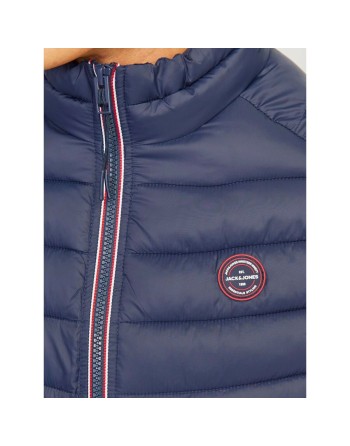 Men's Quilted Gilet Jack & Jones JJESPRINT BODYWARMER COLLAR NOOS 12258457 Navy Blue