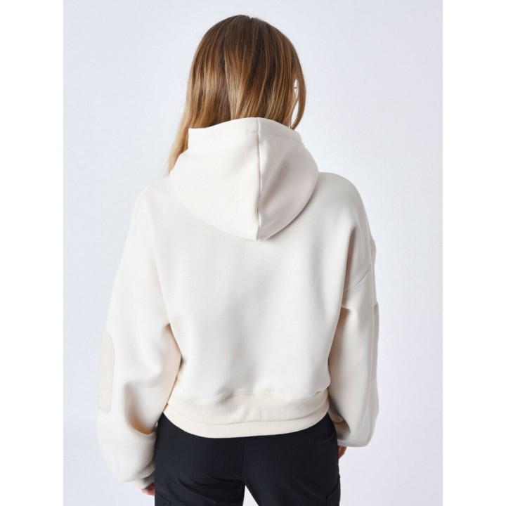 Hættetrøje til Kvinde Project X Paris F242034 CCIV Beige