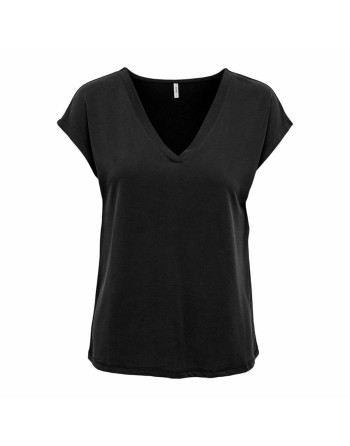 Damen Kurzarm-T-Shirt Only Onlfree Life Mod.V-Neck Schwarz
