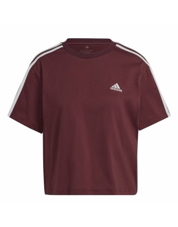 T-shirt à manches courtes femme Adidas 3S Cr Marron