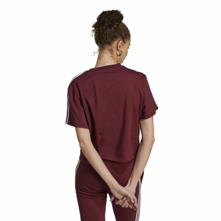 Kortærmet T-shirt til Kvinder Adidas 3S Cr Brun
