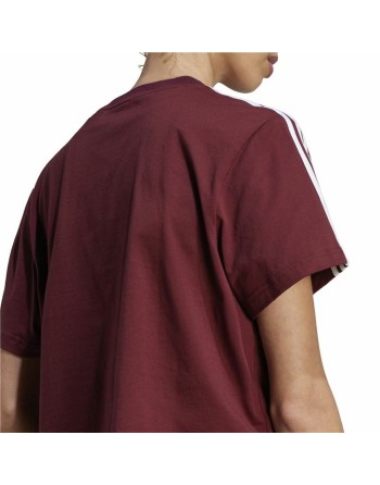T-shirt à manches courtes femme Adidas 3S Cr Marron