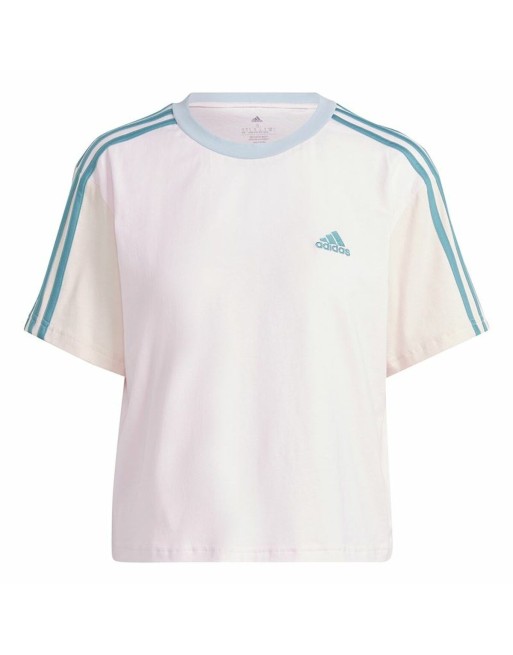 Maglia a Maniche Corte Donna Adidas 3S Cr Bianco