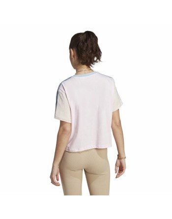 Maglia a Maniche Corte Donna Adidas 3S Cr Bianco