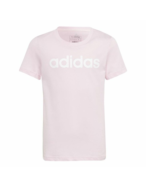 Maglia a Maniche Corte per Bambini Adidas G Lin T Rosa