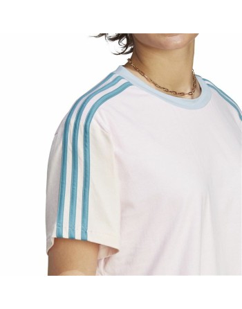 Maglia a Maniche Corte Donna Adidas 3S Cr Bianco