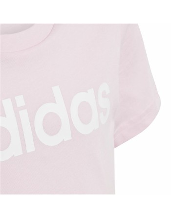 Maglia a Maniche Corte per Bambini Adidas G Lin T Rosa