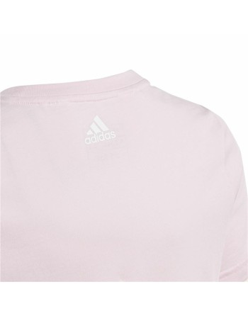Maglia a Maniche Corte per Bambini Adidas G Lin T Rosa