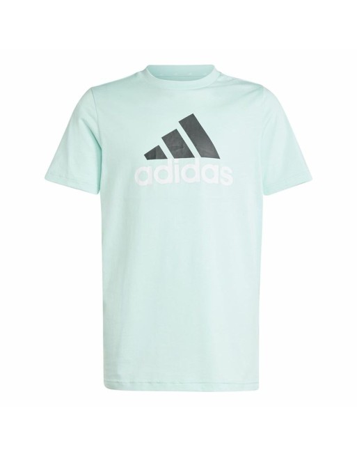 Maglia a Maniche Corte per Bambini Adidas U Bl 2 Acquamarina
