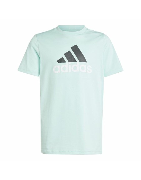 Maglia a Maniche Corte per Bambini Adidas U Bl 2 Acquamarina